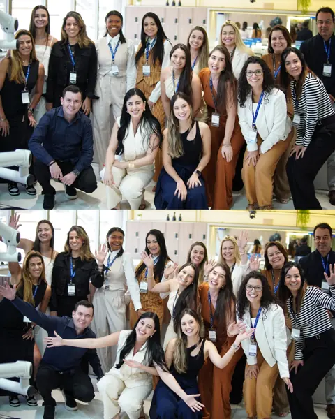 Registro 2 de alunos e professores em uma turma presencial da EME Academy
