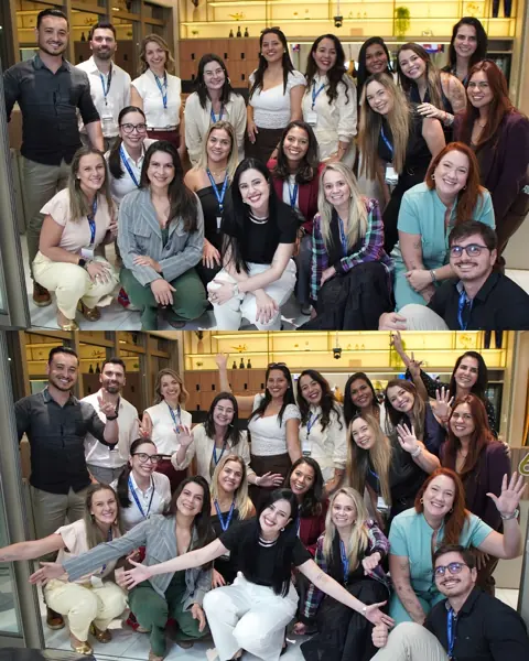 Registro 3 de alunos e professores em uma turma presencial da EME Academy