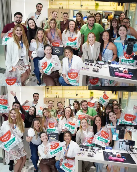 Registro 5 de alunos e professores em uma turma presencial da EME Academy