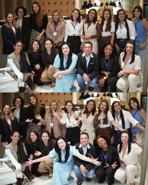 Registro 12 de alunos e professores em uma turma presencial da EME Academy