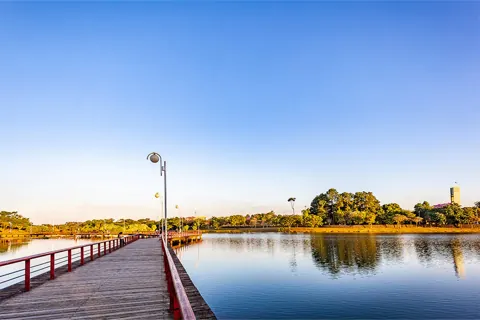 Vista da Represa Municipal de São José do Rio Preto